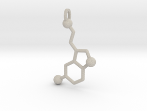 Serotonin Molecule in Natural Sandstone