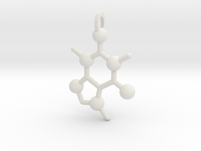 Coffee Molecule in White Natural Versatile Plastic