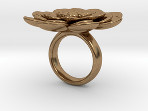 Sbosos 003 (6 cm inner ring) in Natural Brass