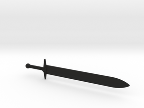 Two-Handed Booster Sword for ModiBot in Black Natural Versatile Plastic