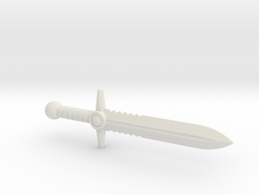 Cerated Short Sword for ModiBot in White Natural Versatile Plastic