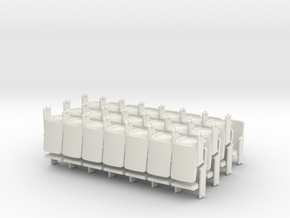 Theater Seats Ver E O Scale 7x7 in White Natural Versatile Plastic