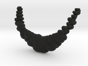 The Bubble Necklace in Black Natural Versatile Plastic