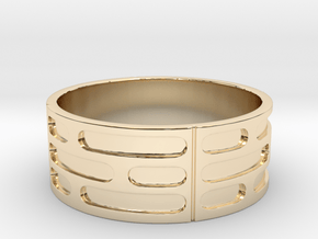Imperial Wall Pattern Ring in 14K Yellow Gold