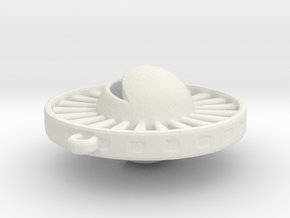 Sun & Moon Pendant in White Natural Versatile Plastic