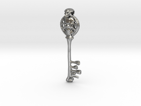 Skeleton Key in Natural Silver