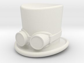 top hat and goggles 5cm solid in White Natural Versatile Plastic