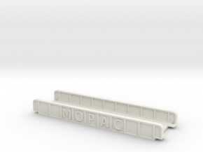 MOPAC STRAIGHT 110mm SINGLE TRACK VIADUCT in White Natural Versatile Plastic