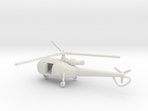 1:144 Alouette3 OPEN  TRANSPORT  in White Natural Versatile Plastic