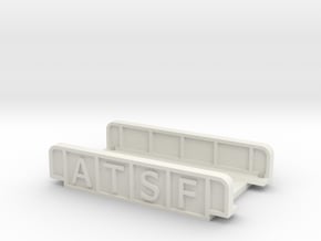ATSF 55mm SINGLE TRACK in White Natural Versatile Plastic