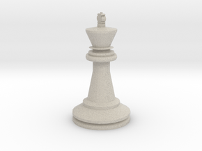 Large Staunton King Chesspiece in Natural Sandstone
