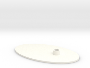 Flat Stand  in White Processed Versatile Plastic