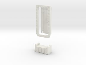 Basic 1x1 Door in White Natural Versatile Plastic