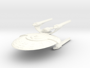 USS Franklin in White Processed Versatile Plastic