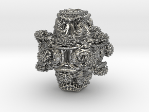 Power6 Mandelbulb in Natural Silver