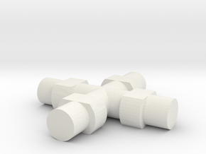 Rokenbok Universal Joint Axle in White Natural Versatile Plastic