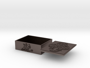 Art Box in Polished Bronzed Silver Steel