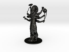 Lord Nrsimhadeva in Matte Black Steel