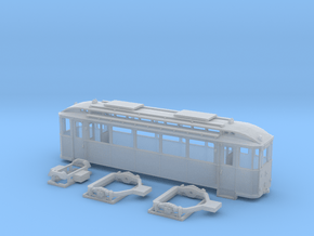 Tram Leipzig Typ24a Spur TT (1:120) in Tan Fine Detail Plastic