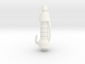 Fire Extinguisher in White Processed Versatile Plastic