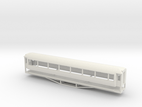 AO Carriage, New Zealand, (S Scale, 1:64) in White Natural Versatile Plastic