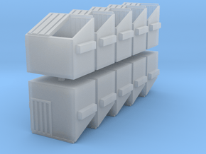 Dumpster - set of 10 - Nscale in Smooth Fine Detail Plastic