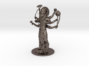 NrsReady 4 3D Print09 160mm High in Polished Bronzed Silver Steel