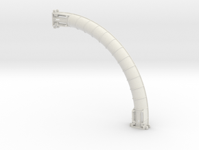 Rokenbok Outside Curved Chute in White Natural Versatile Plastic