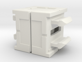 Rokenbok Axle Block in White Natural Versatile Plastic