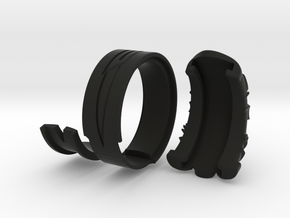 Vambrace Ring 6.5 in Black Natural Versatile Plastic