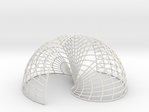 Yin Yang Shell Mesh in White Natural Versatile Plastic