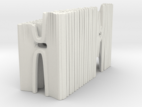 Hybrid Cathedral - Tessellate A+D  in White Natural Versatile Plastic