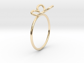 Butterfly Ring in 14K Yellow Gold