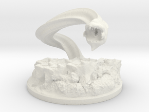 Dungeons and Dragons Purple Worm in White Natural Versatile Plastic