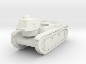 Vehicle- Renault R40 Tank (1/87th) in White Natural Versatile Plastic