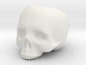 Skull Pot V3 - H150MM in White Natural Versatile Plastic