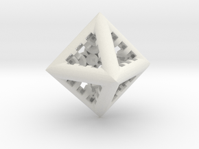 Triangle Fractal  DL3 in White Natural Versatile Plastic