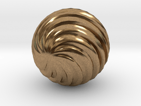 Wave Ball in Natural Brass