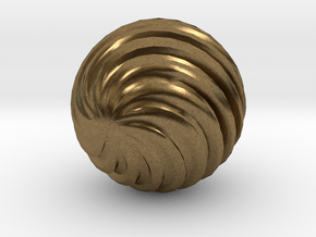 Wave Ball in Natural Bronze