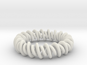 GW3Dfeatures Bracelet A  in White Natural Versatile Plastic