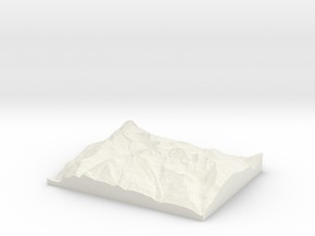 Model of Aosta in White Natural Versatile Plastic