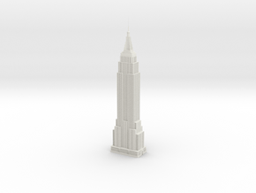 Empire State Building in White Natural Versatile Plastic