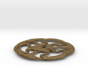 Celtic wheel in Natural Bronze