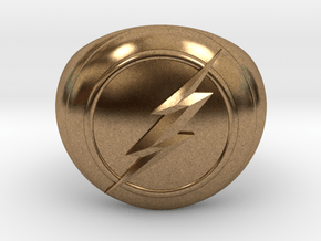Flash Ring in Natural Brass