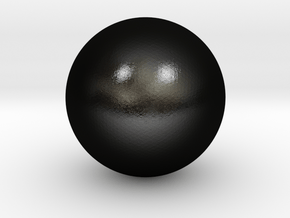 Sphere in Matte Black Steel