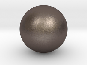 Sphere in Polished Bronzed Silver Steel