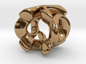 XO Charm Heavy in Polished Brass