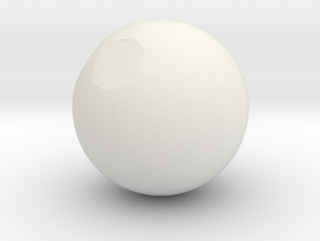 Sphere2 in White Natural Versatile Plastic