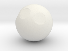 Sphere1 (copy) in White Natural Versatile Plastic