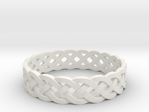 Rohkea Bold Celtic Knot Size 12 in White Natural Versatile Plastic